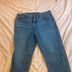 Levi's Women's Straight Leg Blue Jeans Classic 501 Fir